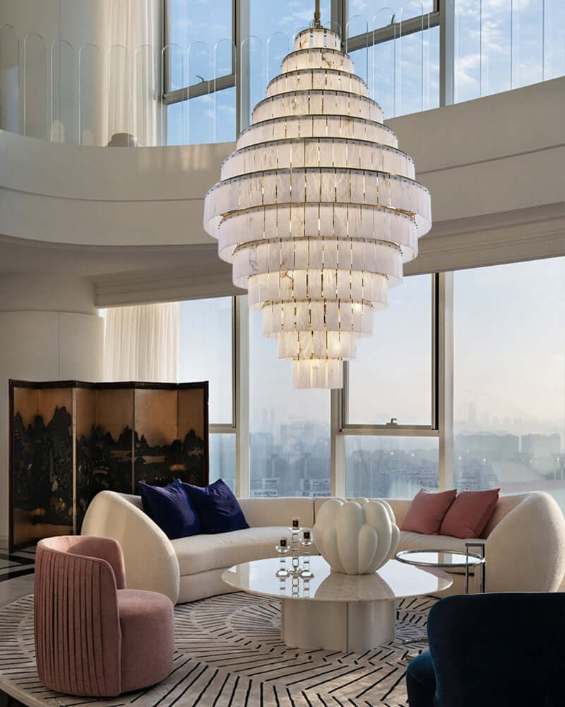 Alabaster Giant Tiered Chandelier - view 7