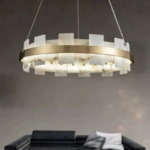 Alabaster Glo Modern Chandelier - view 3