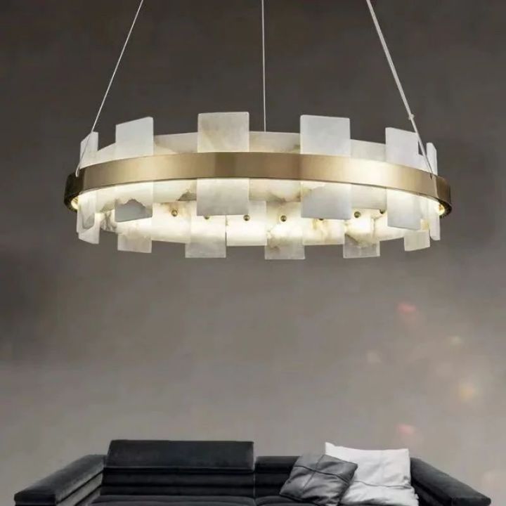 Alabaster Glo Modern Chandelier - view 3