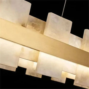 Alabaster Glo Modern Chandelier - view 8