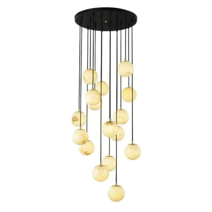 Alabaster Global Wavy Chandelier - view 6