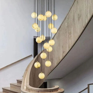 Alabaster Global Wavy Chandelier - view 9