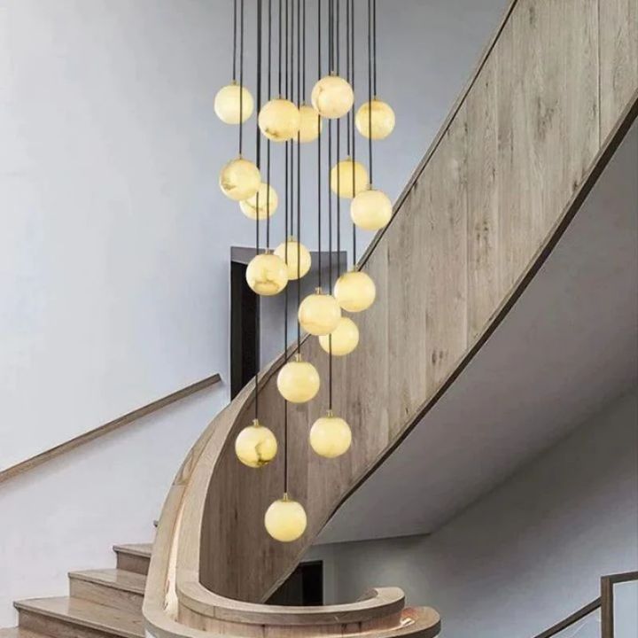 Alabaster Global Wavy Chandelier - view 9