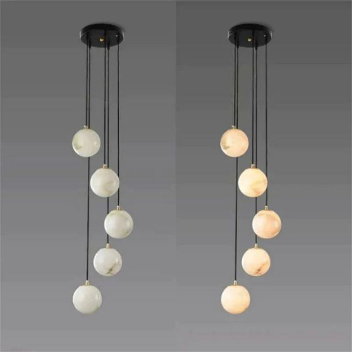 Alabaster Global Wavy Chandelier - view 3
