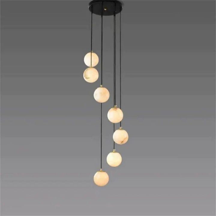 Alabaster Global Wavy Chandelier - view 4