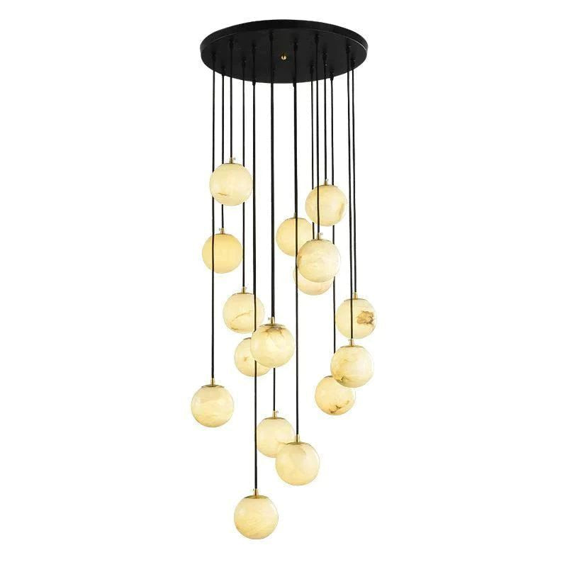 Share Alabaster Global Wavy Chandelier - view 2