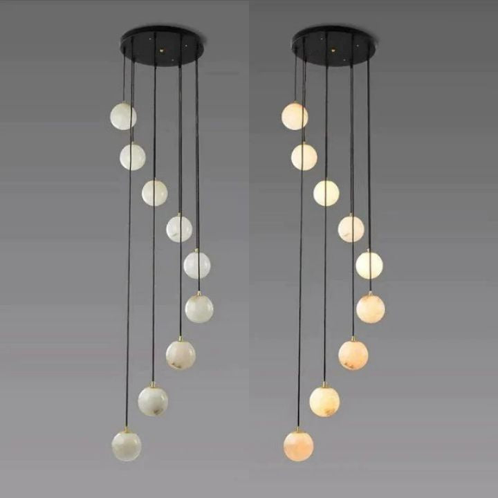 Alabaster Global Wavy Chandelier - view 5