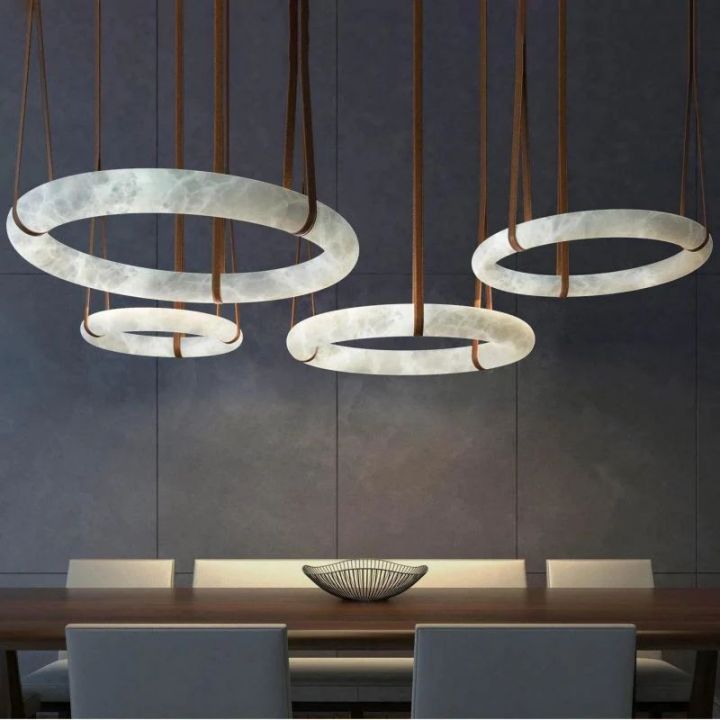 Alabaster Halo Light, chandelier - view 3