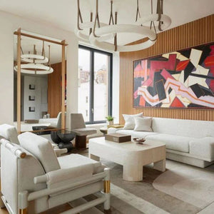 Alabaster Halo Light, chandelier - view 8