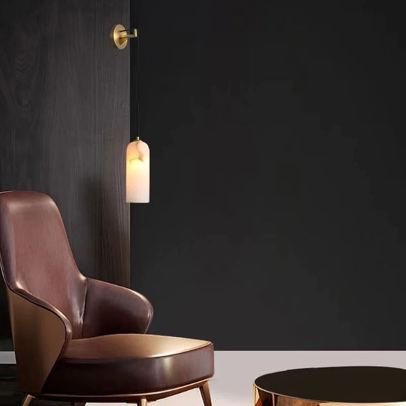 Alabaster Pendant Wall Sconce, chandelier - view 3
