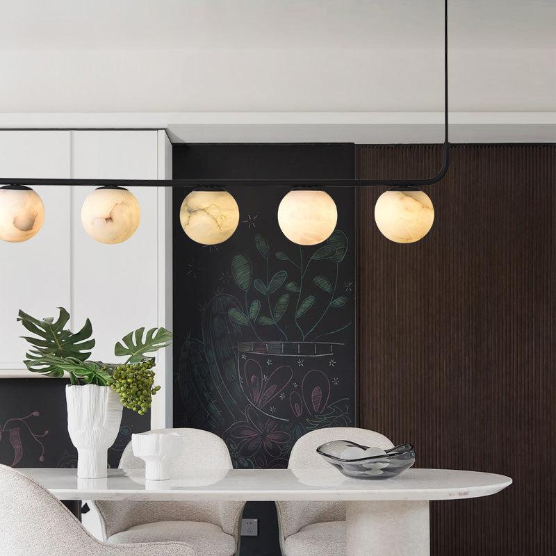Alabaster Island Chandelier 5 Lights - view 2