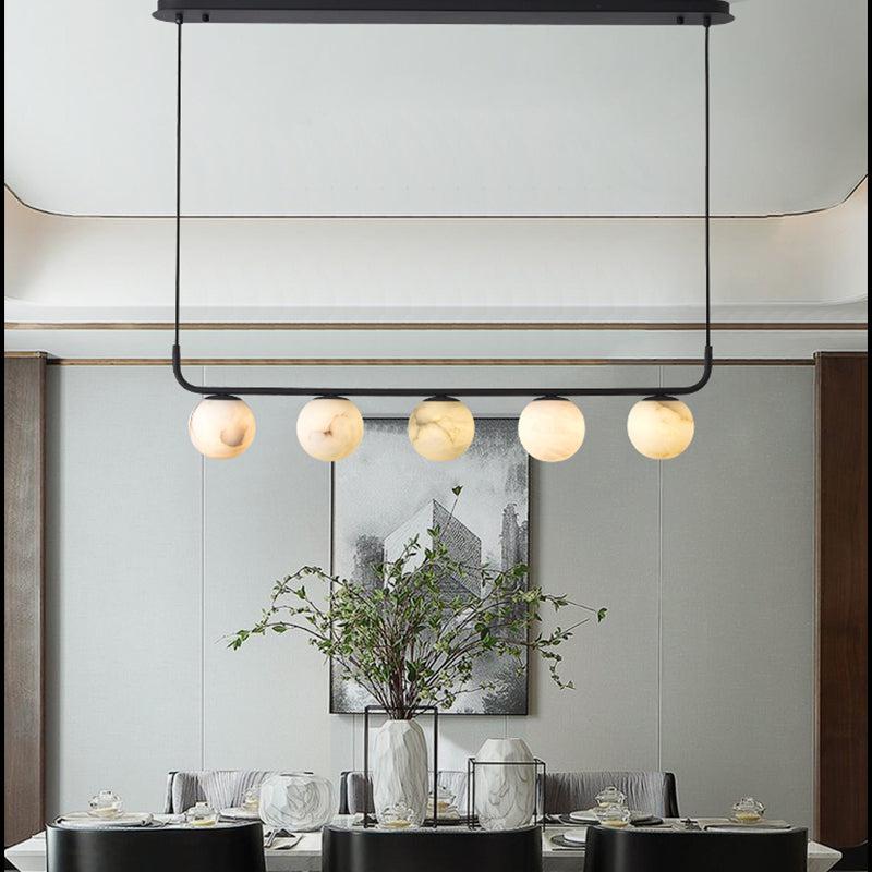 Alabaster Island Chandelier 5 Lights - view 4