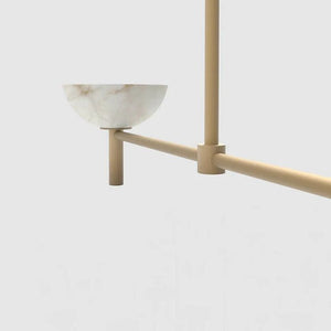 Alabaster Kitchen Island Pendant Light, chandelier - view 3