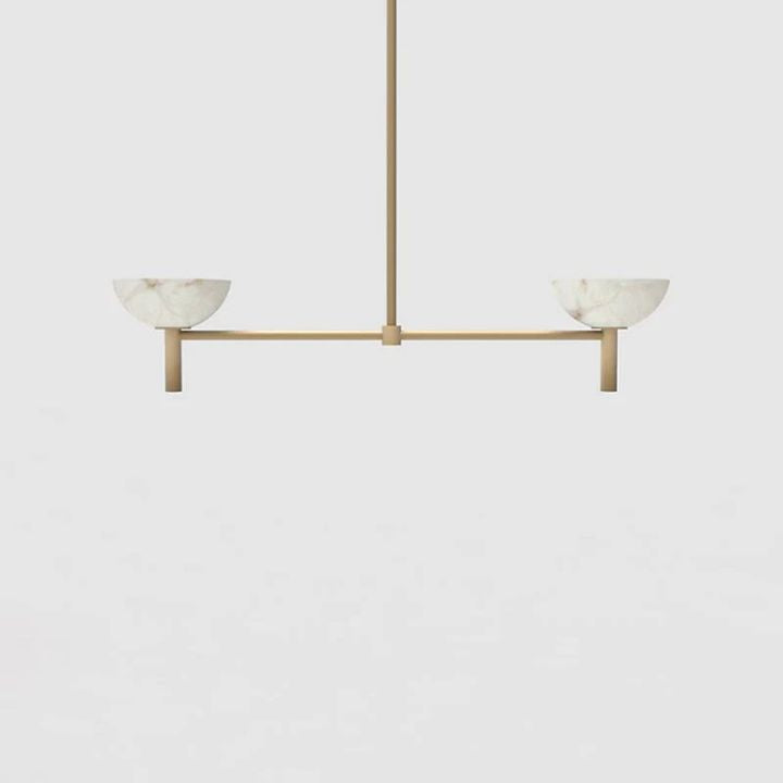 Alabaster Kitchen Island Pendant Light, chandelier - view 5