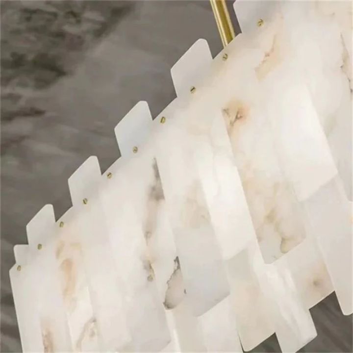 Alabaster Linear Chandelier 39" - view 2