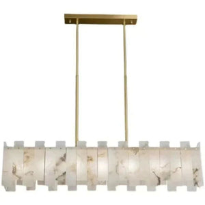Alabaster Linear Chandelier 39" - view 4
