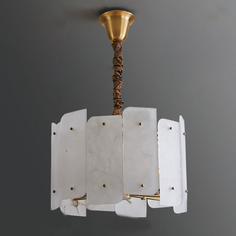 Alabaster Lorry Round Chandelier 20" 31" - view 11