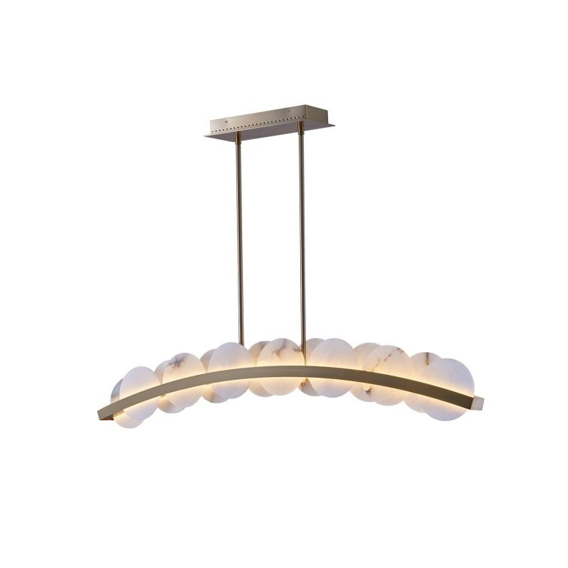 Alabaster Meridian Kitchen Island Chandelier 47"