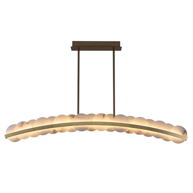 Alabaster Meridian Kitchen Island Chandelier 60"