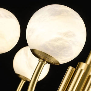 Sien Alabaster Modern Brass Chandelier - view 3