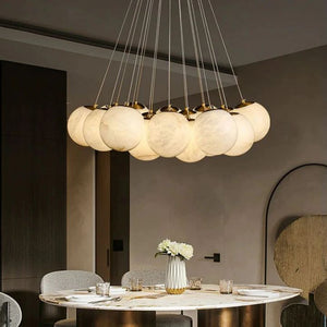 Alabaster Multi-lights Ceiling Pendant - view 4