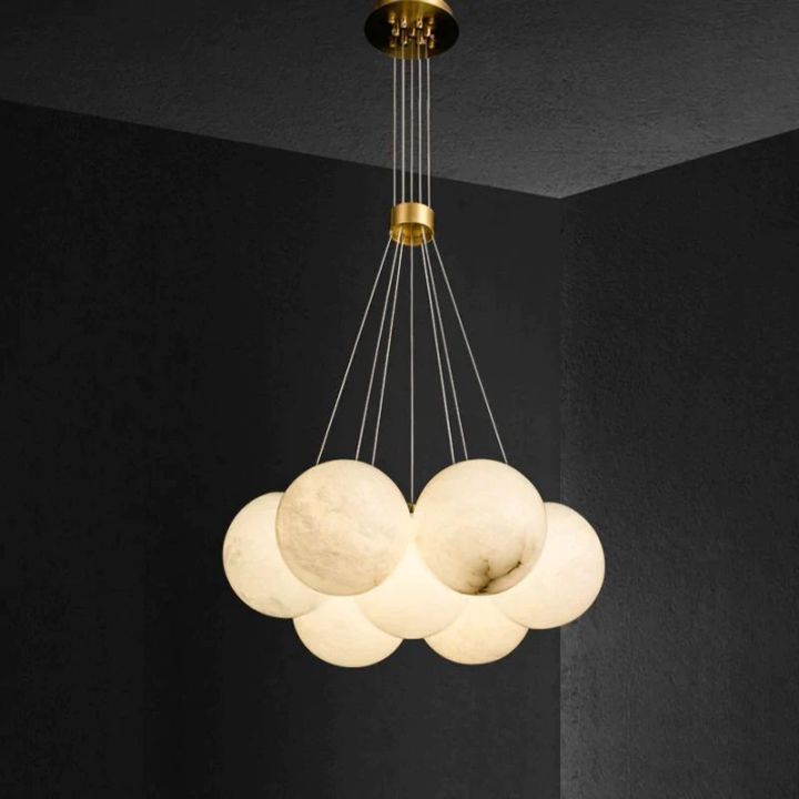 Alabaster Multi-lights Ceiling Pendant - view 2