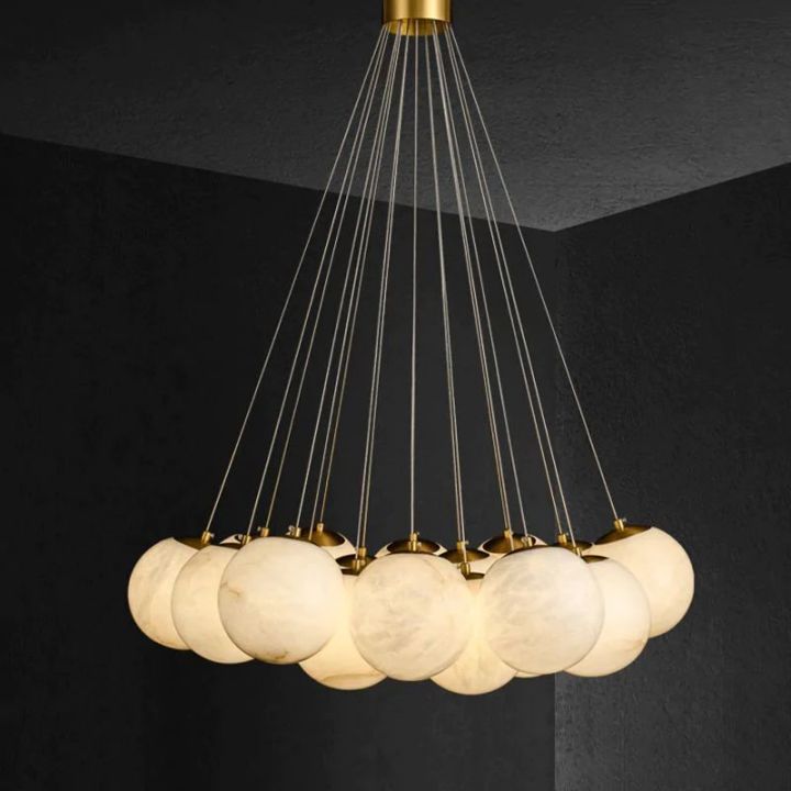 Alabaster Multi-lights Ceiling Pendant - view 3