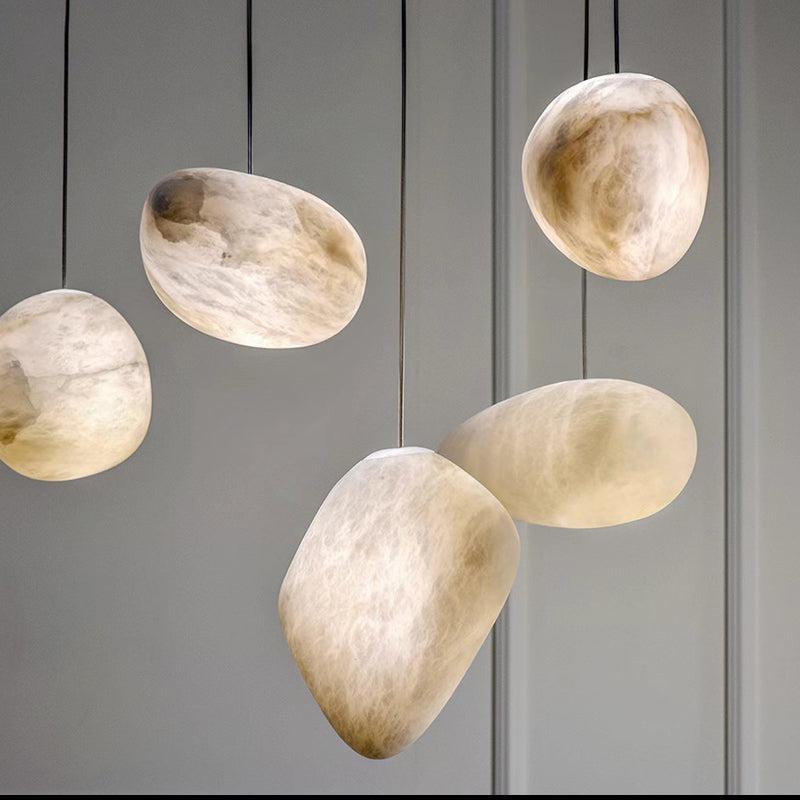 Alabaster Natural Stone Pendant, chandelier
