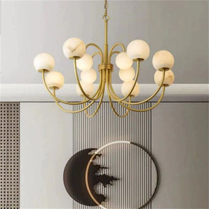Alabaster Radial Chandelier - view 5