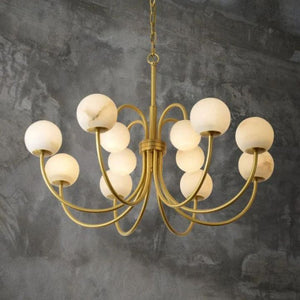 Alabaster Radial Chandelier - view 7