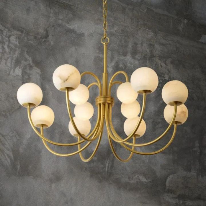 Alabaster Radial Chandelier - view 7