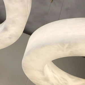Alabaster Round Modern Pendant - view 3