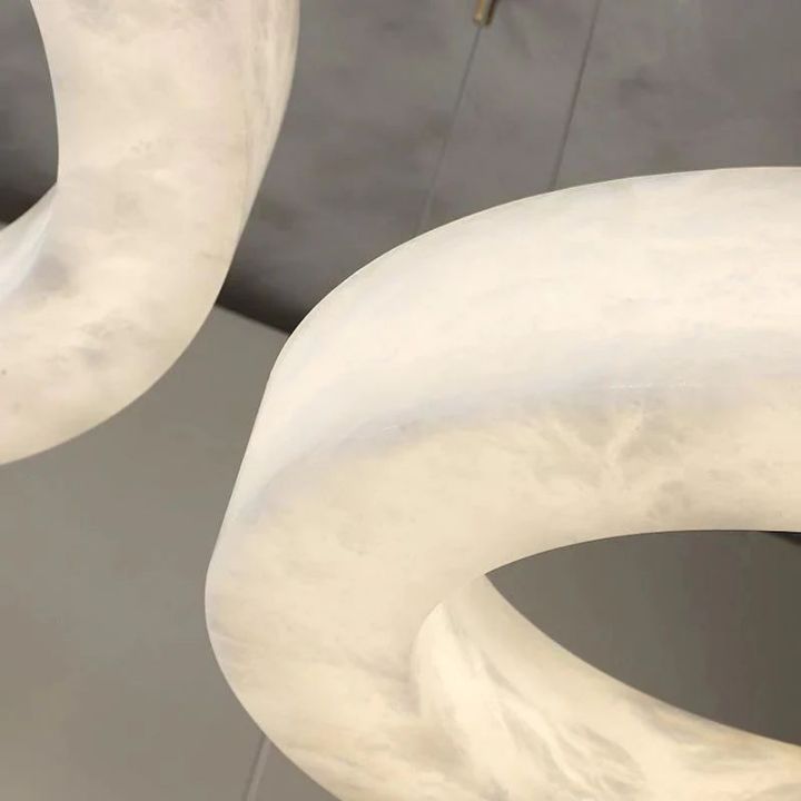 Alabaster Round Modern Pendant - view 3