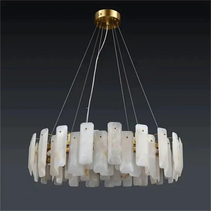 Alabaster Round Pendant Chandelier - view 5