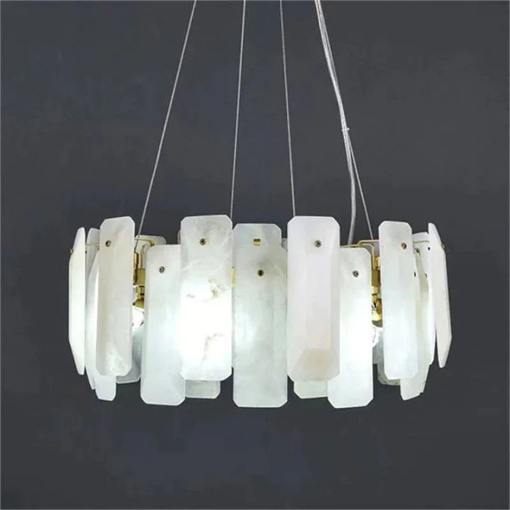 Alabaster Round Pendant Chandelier - view 6