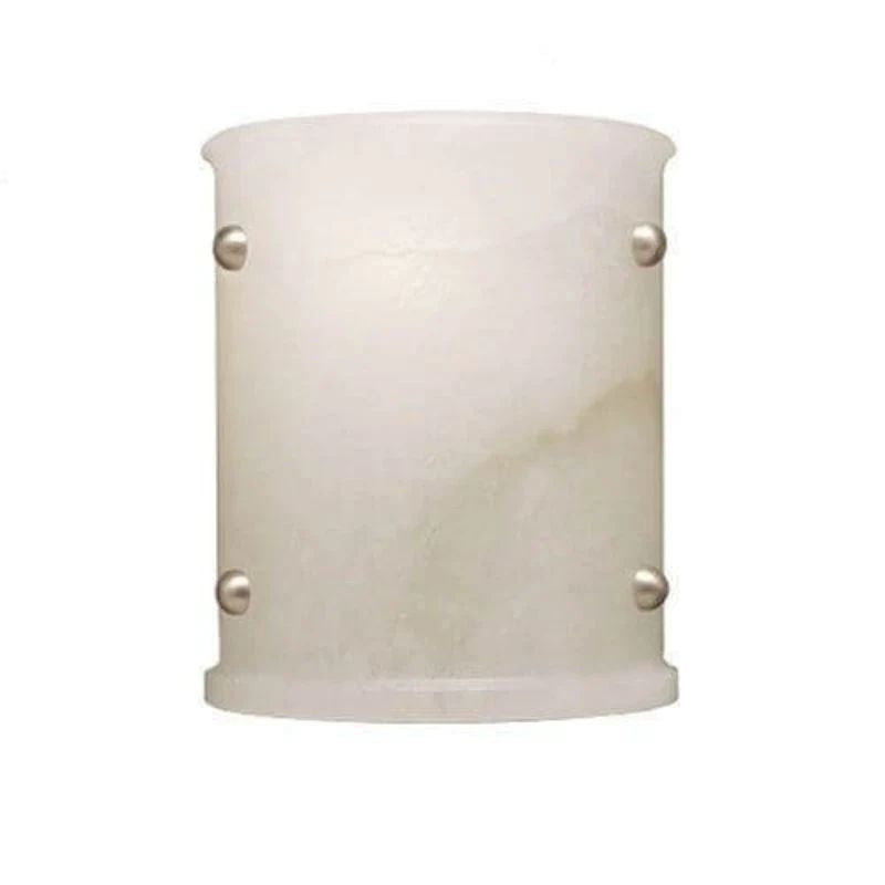 Alabaster Semi-Cylindrical Wall Sconce, chandelier - view 2