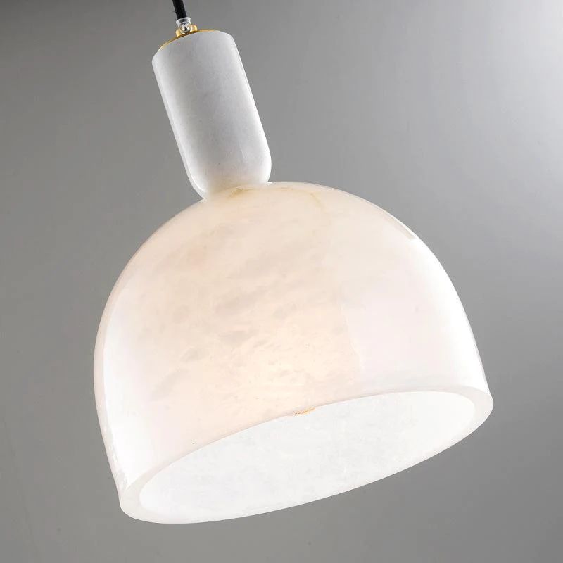 Alabaster Simple Bedside Pendant Light - view 5