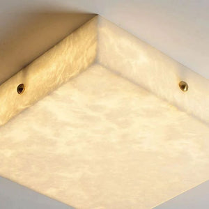 Alabaster Square Flushmount, flush mount - view 3