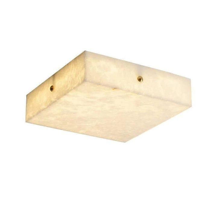 Alabaster Square Flushmount, flush mount - view 2