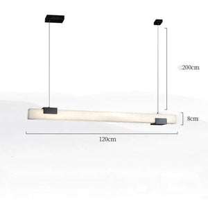 Alabaster Square Pillar Dining Chandelier - view 5