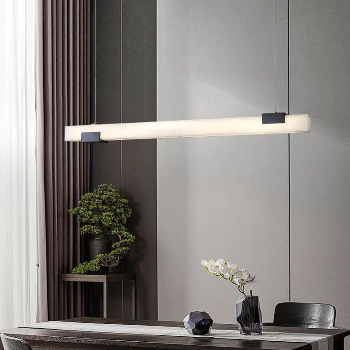 Alabaster Square Pillar Dining Chandelier - view 3