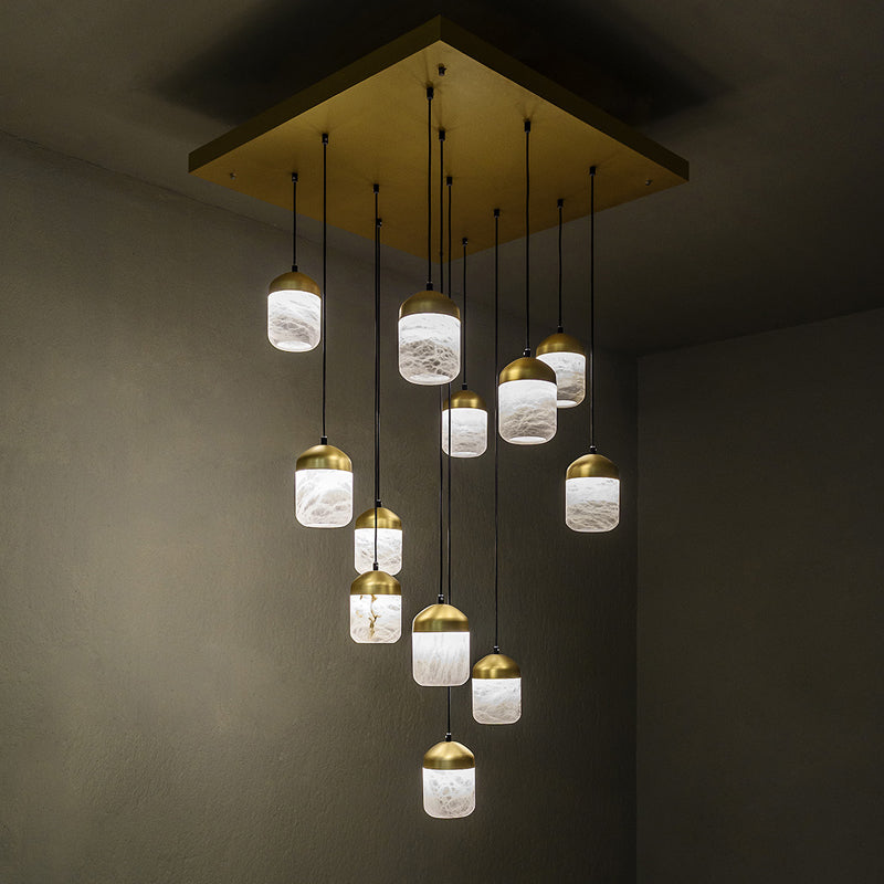 Alabaster Staircases Pendant Light - view 2