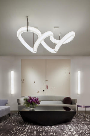 Alabaster Unique Curved Long Linear Chandelier - view 11