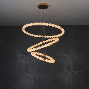 Alabaster Orb Ring Chandelier - view 7