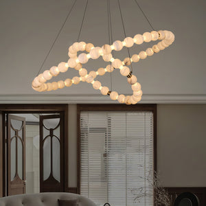Alabaster Orb Ring Chandelier - view 9