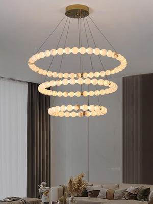 Alabaster Orb Ring Chandelier - view 10