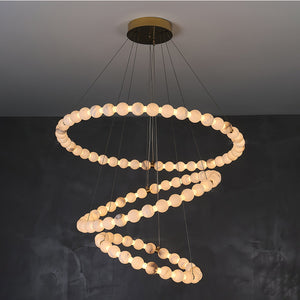 Alabaster Orb Ring Chandelier - view 13