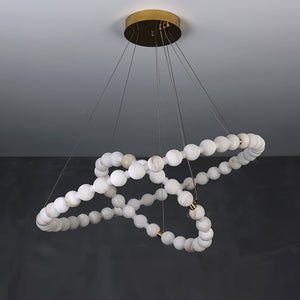 Alabaster Orb Ring Chandelier - view 16