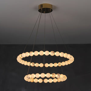 Alabaster Orb Ring Chandelier - view 19
