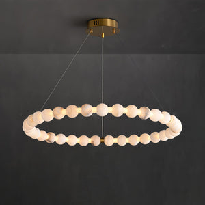 Alabaster Orb Ring Chandelier - view 21